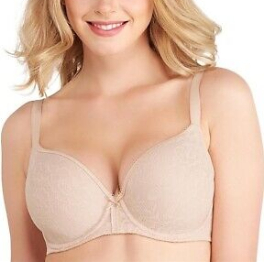 Wacoal Lace Finesse Moulded Cup T Shirt Invisible Lace Bra Size 34DD